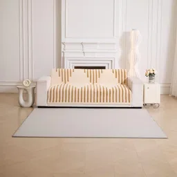 HOMETHREADS Brown Embroidered Sofa Cover-picture-38