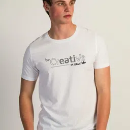 SUN 'N' SUMMER Typography Printed Round Neck Cotton Regular Fit T-shirt-picture-24
