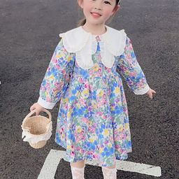 StyleCast x Revolte Print Peter Pan Collar Cape Sleeve A-Line Dress-picture-38