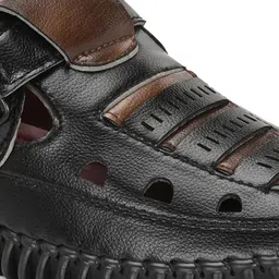 LAZY21 Men Black Sandals image 2