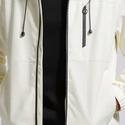 Mast & Harbour Hooded Sporty Jacket With Patchwork image 2