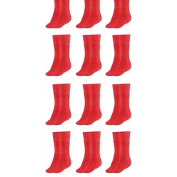 MUKHAKSH Red Cotton Socks-picture-15