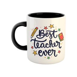 ARTBUG White & Black Printed Ceramic Glossy Dishwasher & Microwave Safe Mugs 350 ml-picture-45