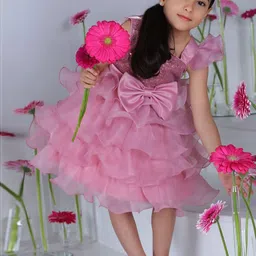 FOREVER FRIDAY Girls Embellished Sequined Flutter Sleeve Fit And Flare Dress-picture-16