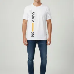 AUTNA Men Typography Printed Round Neck Cotton T-shirt image 4