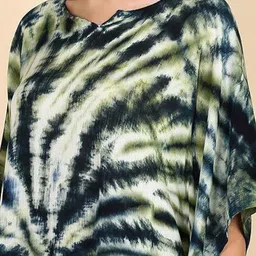 CORSICA Women Abstract Printed Extended Sleeves Kaftan Kurta image 2