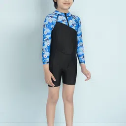 Aarika Boys Cartoon Printed Sports Wear Round Neck Legsuit With Goggle-image-14