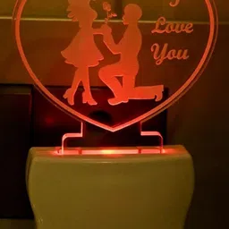 1ST TIME Red & White Acrylic Abstract Shaped Shaped Wall Lamp-picture-38