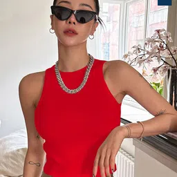 BAESD Women Pack of 2 Ribbed Tank Crop Top-image-59