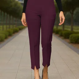 Jinax Women Relaxed Easy Wash Trousers-image-25