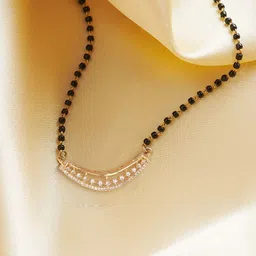 MEENAZ Gold-Plated Brass Artificial Stones and Beads Mangalsutra-picture-33