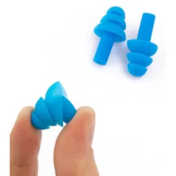 DeoDap Unisex Set Of 2 Reusable Silicone Swimming Ear Plugs image 5
