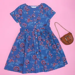 AKKRITI BY PANTALOONS Floral Fit & Flare Dress-picture-22