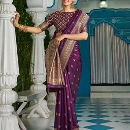 all about you Ethnic Motifs Zari Saree image 5