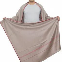 KAVIM Pashmina Self Design Men Shawl image 1