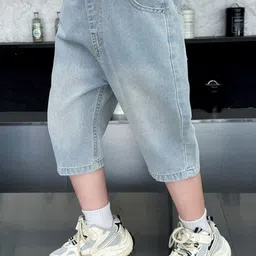 StyleCast x Revolte Boys Regular Fit Mid-Rise Denim Shorts image 3