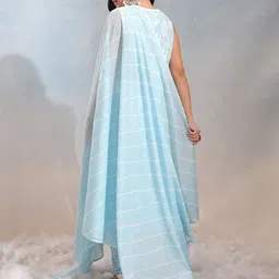 Vishudh Women Embroidered Regular Pure Cotton Kurta with Trousers & With Dupatta image 5