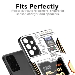 QRIOH Unisex Vivo Y400 Pro 5G Typography Tech Display Shockproof Glass Back Case image 5