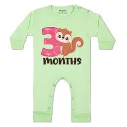 Arvesa Kids-Unisex Green Cotton Rompers-picture-32