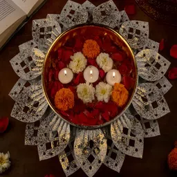 Craftlayout White Decorative Urli Bowl image 4