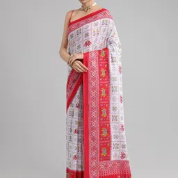 Mitera Printed Dabu Saree image 5