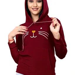 RC NEOEN Women Printed Hooded Sweatshirt image 4
