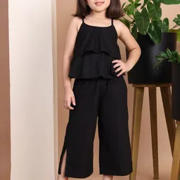 Baawri Girls Shoulder Straps Pure Cotton Top With Trouser-picture-37