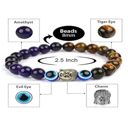 Vanira Unisex Artificial Beaded Elasticated Bracelet image 5