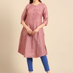 Anouk Women Checked Kurta-picture-20