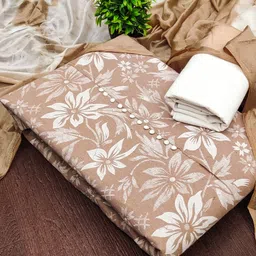 MANVAA Floral Printed Unstitched Dress Material image 3