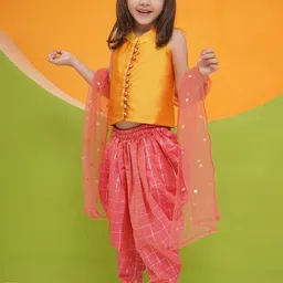 Aj DEZInES Girls Top with Dhoti Pants image 4