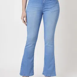 Kraus Jeans Women Bootcut High-Rise Heavy Fade Stretchable Jeans-image-5