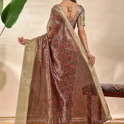 Moda Rapido Ethnic Motifs Silk Blend Handloom Saree image 2