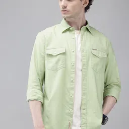 U.S. Polo Assn. Denim Co. Pure Cotton Casual Shirt-picture-27