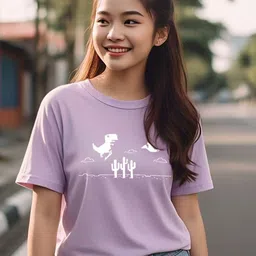 TOGS & TERRE Women Typography Printed Organic Cotton T-shirt-picture-17