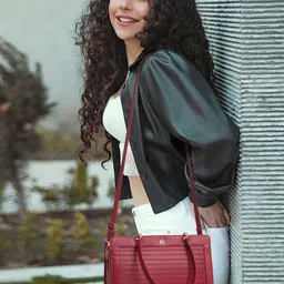 Martucci Structured Shoulder Bag with Tasselled image 3