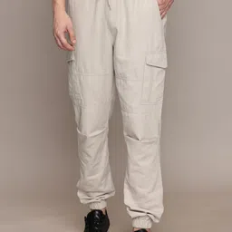 Nautica Men Smart Mid-Rise Cargos Cotton Trousers-picture-35