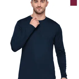 TQH Men Pack of 2 Dri-FIT Solid Round Neck Slim Fit T-shirts-image-59