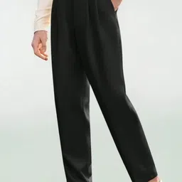 Next One Men Smart Straight Fit Easy Wash Pleated Trousers image 5