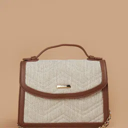 CODE by Lifestyle Structured Handheld Bag with Tasselled image 1