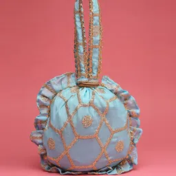 Dhrohar Embroidered Potli Clutch image 2