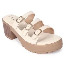 ELLE Party Block Sandals with Buckles-picture-41