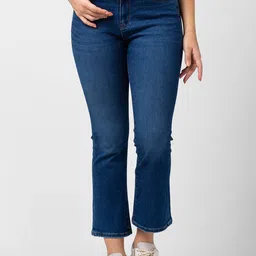 SPYKAR Women Elissa Cotton Bootcut High-Rise Light Fade Jeans image 1