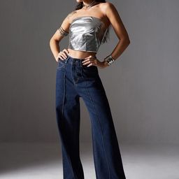 Miss Chase Women Wide Leg High-Rise Light Fade Jeans-picture-28