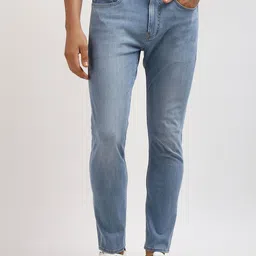 Calvin Klein Men Tapered Fit Low Distress Heavy Fade Jeans image 1