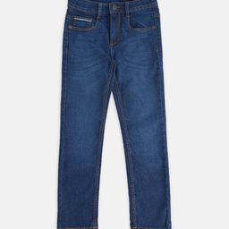 Pantaloons Junior Boys Tapered Fit Light Fade Jeans-picture-8