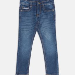 Pantaloons Junior Boys Tapered Fit Light Fade Jeans-picture-42