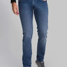 Parx Men Blue Tapered Fit Light Fade Jeans-picture-26