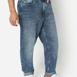 R&B Men Slouchy Fit Heavy Fade Clean Look Jeans image 3