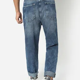 R&B Men Slouchy Fit Heavy Fade Clean Look Jeans image 2